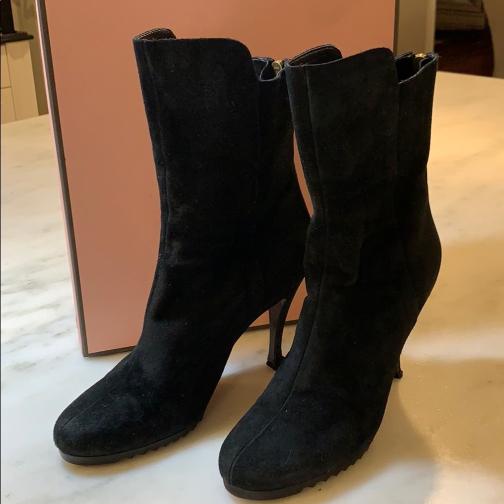 JC. Ultra suede high ankle boot